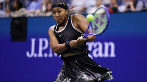 Naomi Osaka em ação no US Open