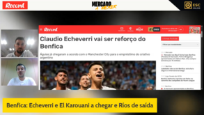 Mercado Record: entradas e saídas nos três grandes, com Echeverri e Mec a chegar e Pote e Bragança no adeus