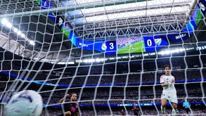 Momentos do jogo Real Madrid-Málaga 