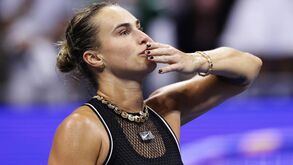 Sabalenka após bater Polina Iatcenko 