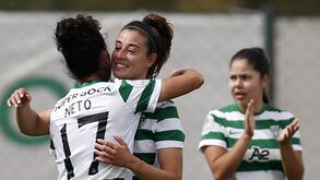 As jogadoras fazem a festa