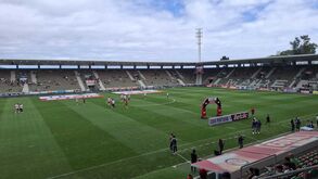 Estádio dos Barreiros antes do jogo com o Benfica