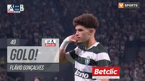 Flávio Gonçalves continua em grande e fez assim o terceiro golo da época