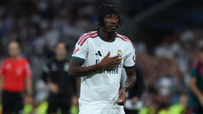 Yan Diomande em ação pelo Real Madrid