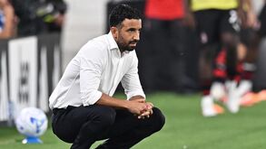 Ruben Amorim no empate do AC Milan com a Lazio