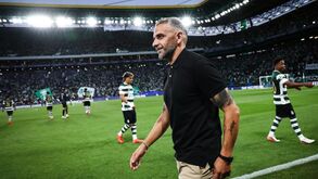 Sporting head coach Rui Borges reacts during the Champions League