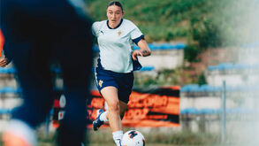 Diana Costa no treino da Seleção feminina sub-20