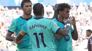 Lamine Yamal celebra golo pelo Barcelona
