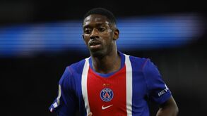Dembélé em ação pelo PSG