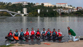 Equipa de Portugal de kayak-polo sub-21 em Duisburgo