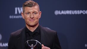 Toni Kroos, antigo internacional alemão, nos prémios Laureus 2026