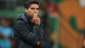 Abel Ferreira no jogo frente ao LDU Quito 