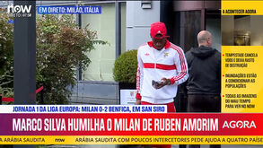 Benfica de regresso a Lisboa: o momento em que deixa o hotel em Milão