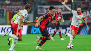 Jashari em ação contra o Benfica