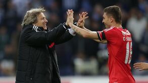 Siqueira com Jorge Jesus em 2013/14