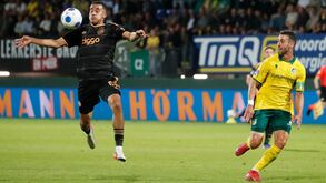 Abdellah Ouazane, extremo do Ajax, frente ao Fortuna Sittard