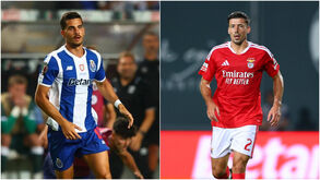 André Silva (FC Porto) e Lenglet (Benfica)