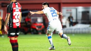 Villalba comemora golo contra o Vitória