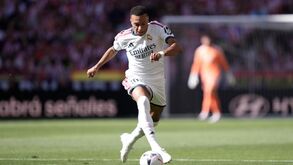 Kylian Mbappé em ação pelo Real Madrid