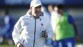 French national soccer team coach Zinedine Zidane attends during a