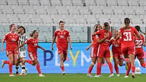 Benfica festeja triunfo em Turim