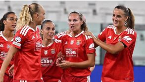Marit Lund bisou na vitória do Benfica em casa da Juventus