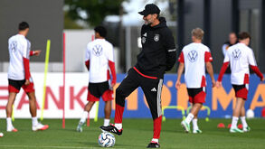 Klopp a orientar o treino da seleção alemã