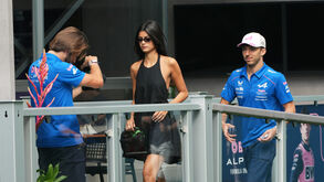 Gasly com Kika Cerqueira Gomes