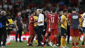 Jorge Jesus no final do Portugal-País de Gales
