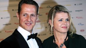 Michael Schumacher e a mulher Corinna em 2012