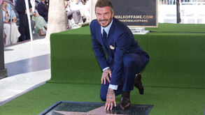 David Beckham recebeu uma estrela no passeio da fama em Hollywood