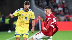 Sudakov em ação pela seleção ucraniana