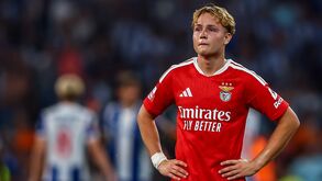 Andreas Schjelderup no FC Porto-Benfica