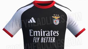 Camisola mítica inspira terceiro equipamento do Benfica para 2027/28, revela publicação especializada