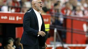 Luis De La Fuente no jogo com a Croácia