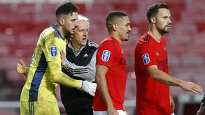 Helton Leite com Jorge Jesus no Benfica