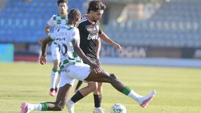 Rochinha em ação com o Moreirense quando foi titular pela última vez 