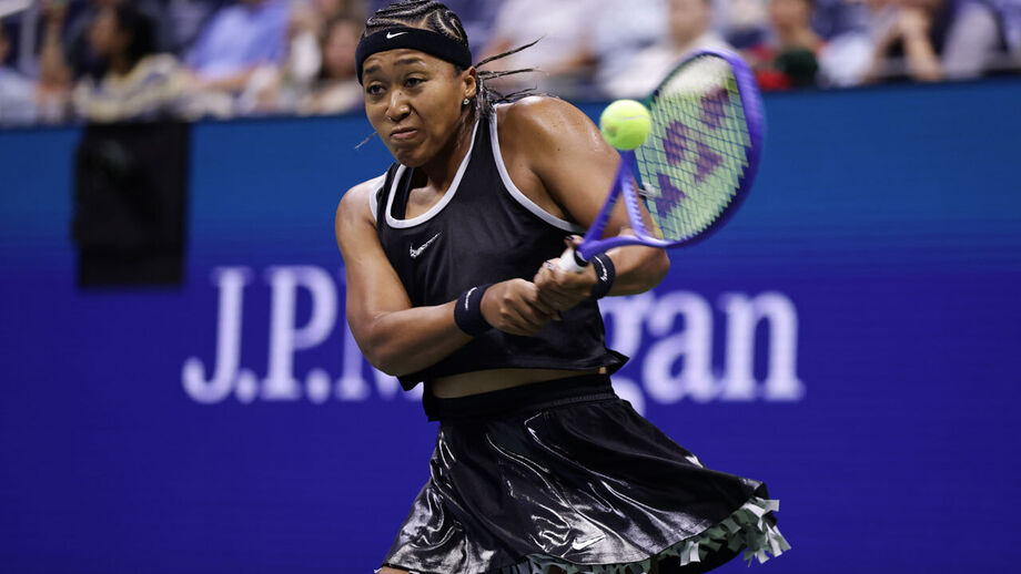 Naomi Osaka em ação no US Open