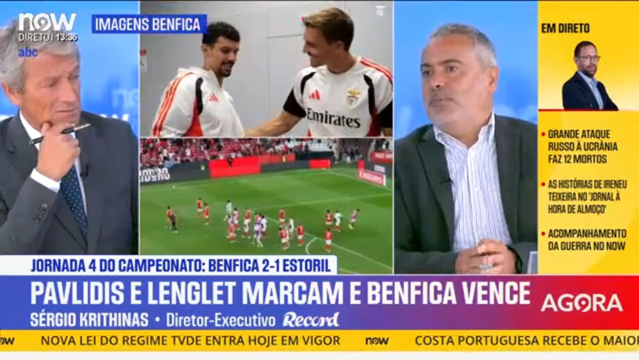Diretor executivo de Record analisa jogo com o Estoril e as questões mercado