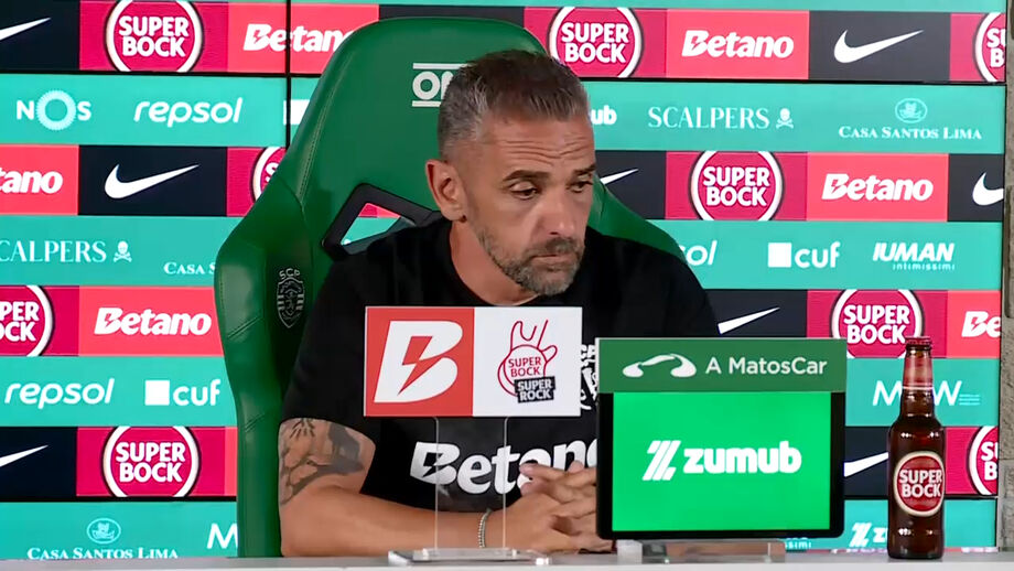Treinador do Sporting falou ainda da situação de João Simões