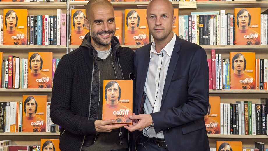 Jordi com o mestre Guardiola
