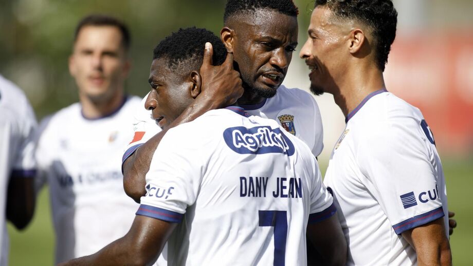 Os jogadores em festa