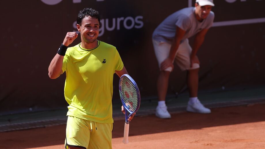 Hugo Dellien em ação na CT Porto Cup