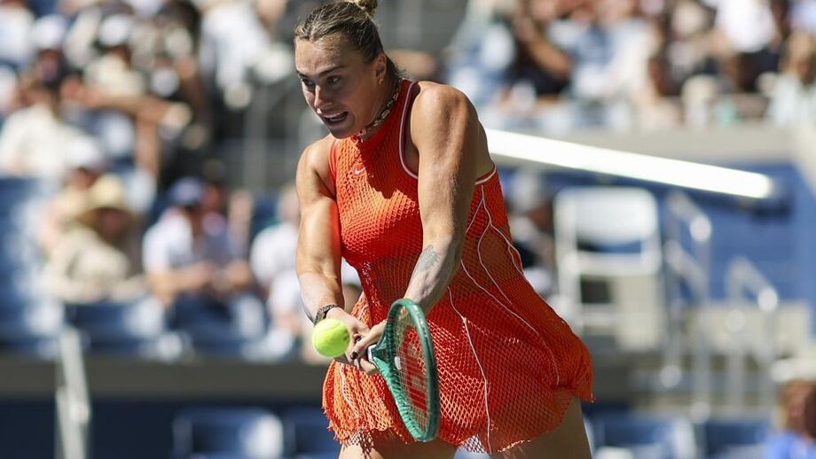 Aryna Sabalenka em ação no US Open