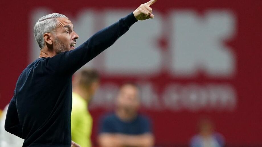 O treinador do Sporting de Braga, Carlos Vicens