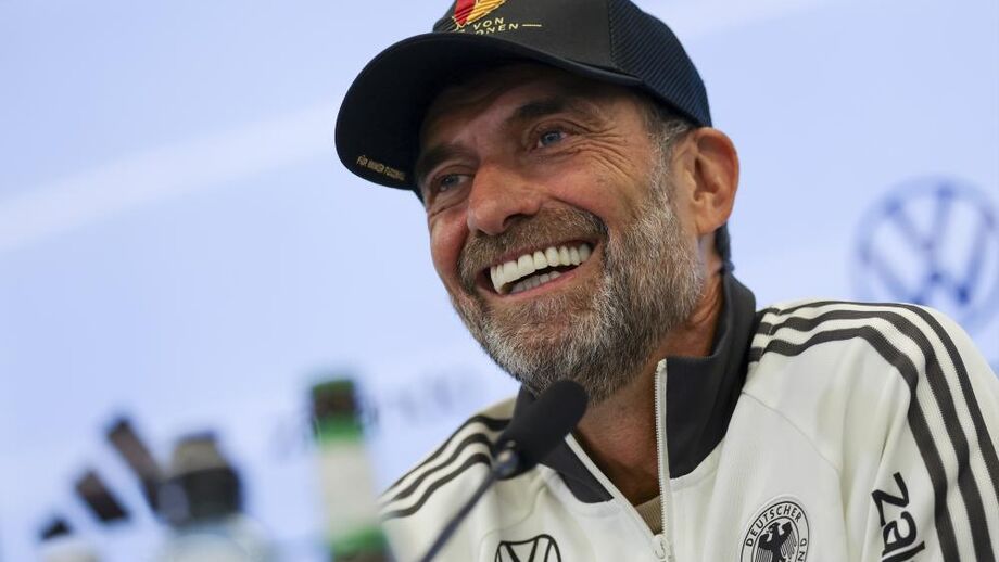 Jürgen Klopp na primeira conferência de imprensa como selecionador alemão