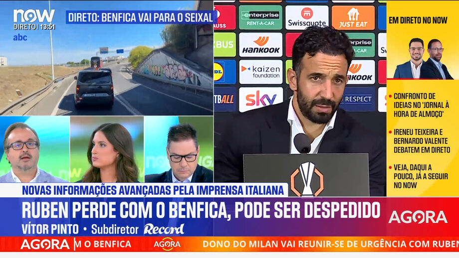 Subdiretor de Record comenta declarações do treinador português após a derrota com o Benfica e a reunião de urgência que o dono do Milan quer