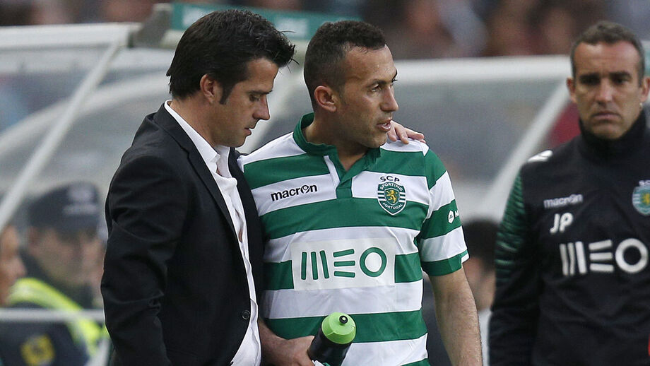 Marco Silva e Jefferson no Sporting