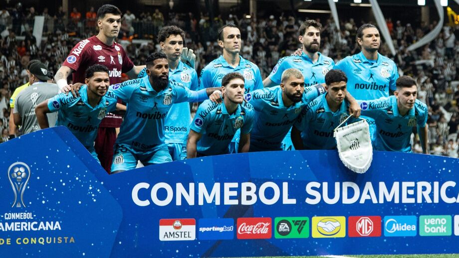 Onze inicial do Santos na derrota frente ao Atlético Mineiro