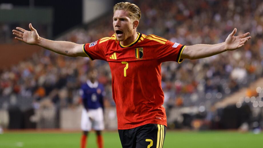 Kevin De Bruyne protesta no Bélgica-França